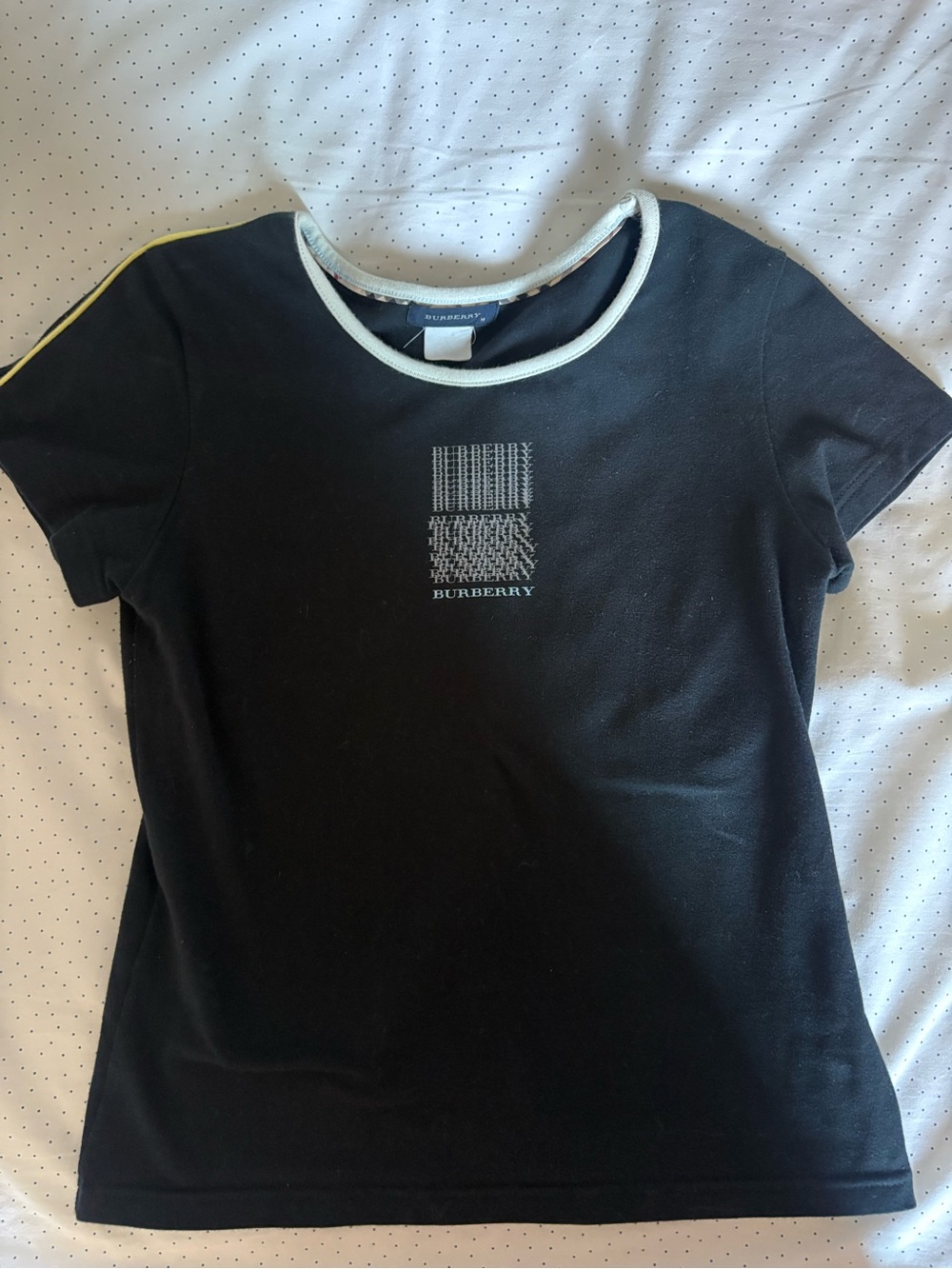 burberry black crew neck tee